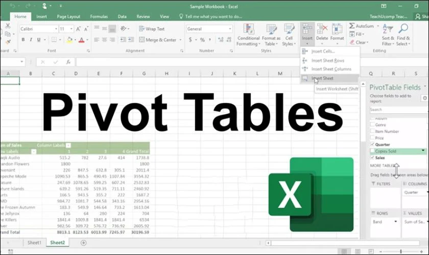 Cách dùng Pivot Table để tóm tắt dữ liệu khổng lồ trong 30 giây