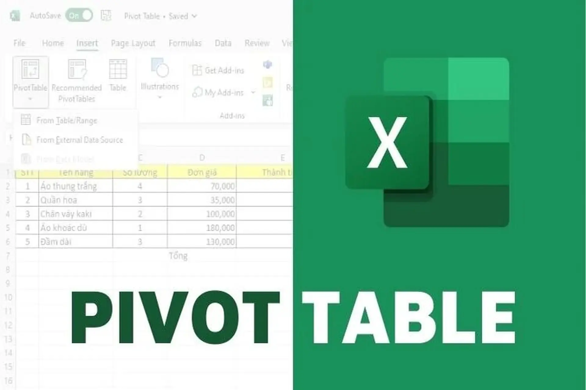 Cách dùng Pivot Table để tóm tắt dữ liệu khổng lồ trong 30 giây